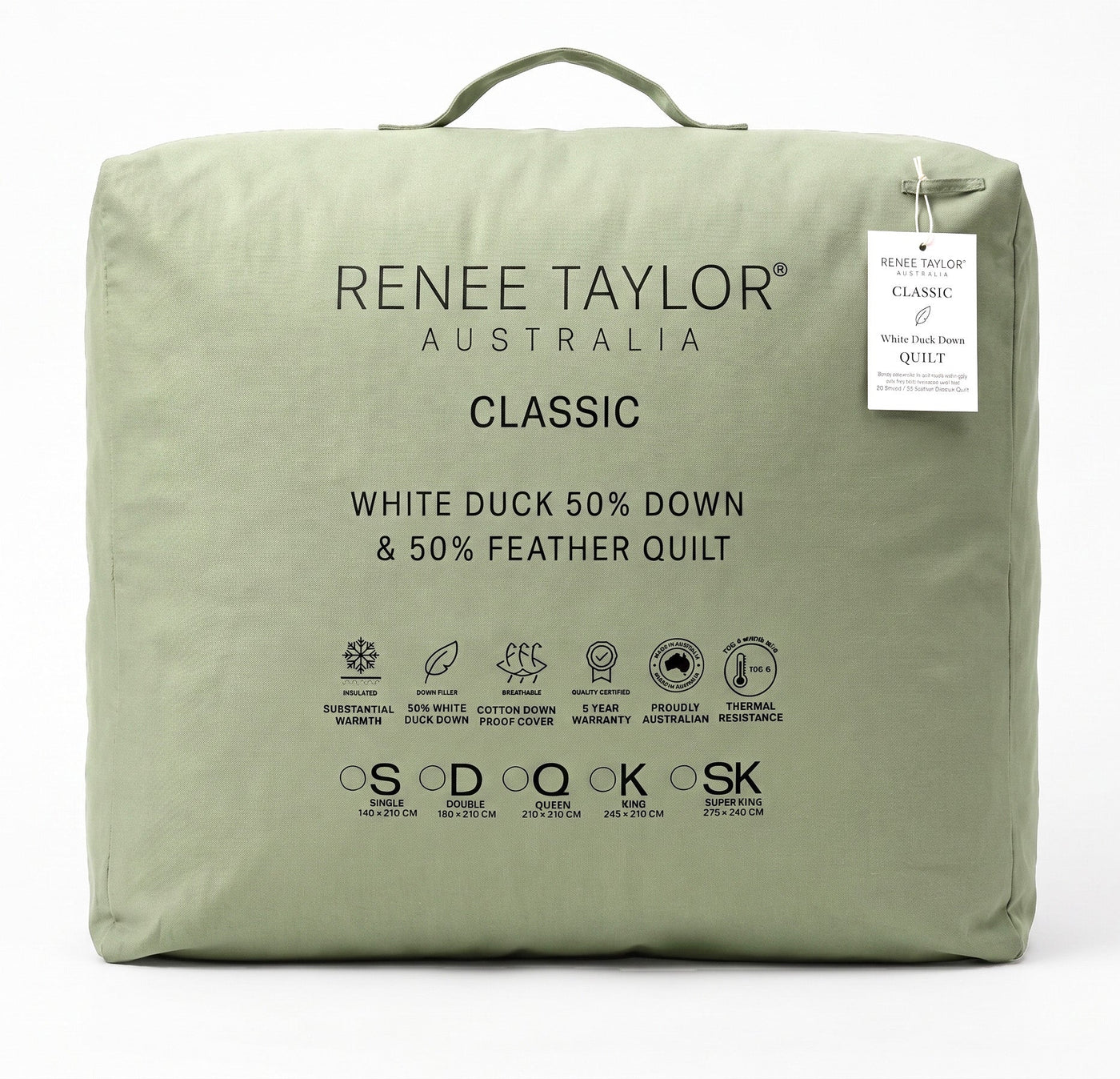 Classic 50% White Duck Down Quilt