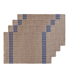 Conner Jute Placemat 4 pack 33 x 48 cm Navy