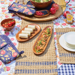 Conner Jute Placemat 4 pack 33 x 48 cm Navy