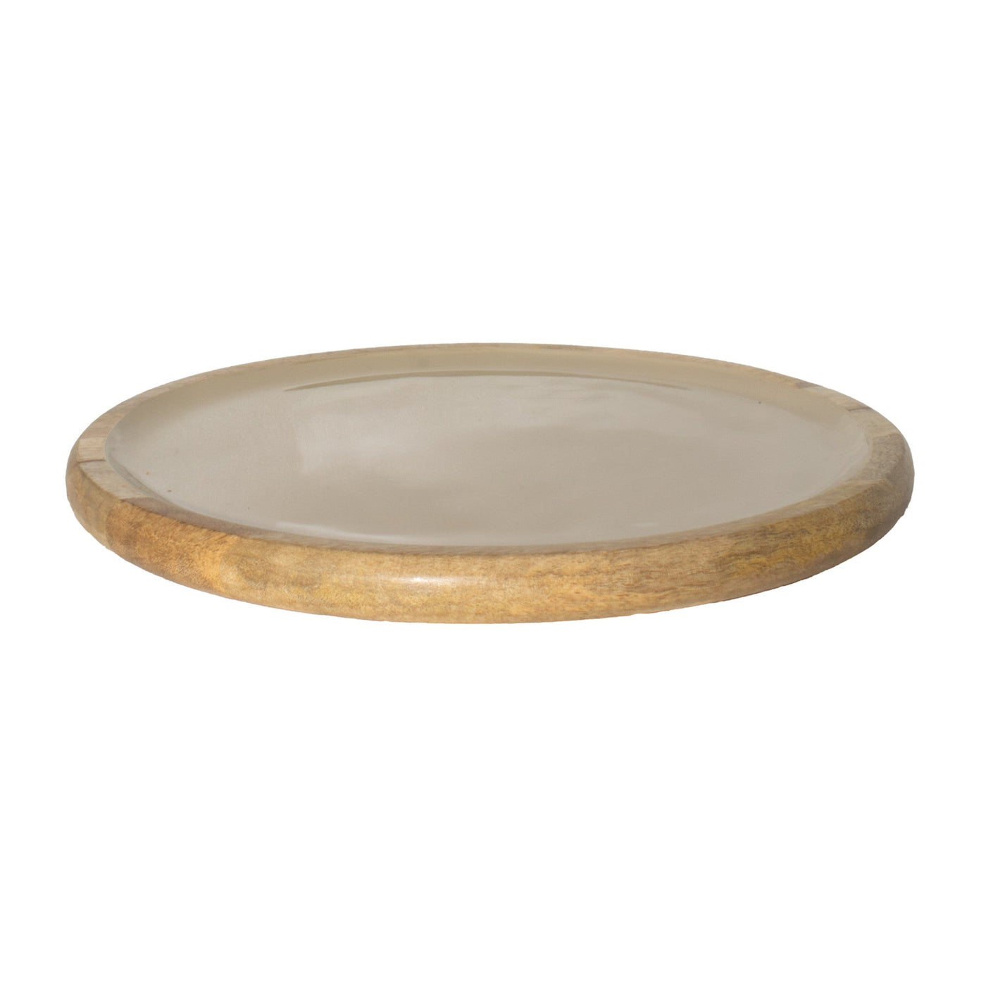 Corinne Circular Tray 35x35x3cm Light Taupe