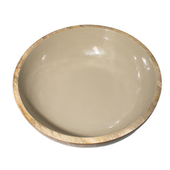 Corinne Pedestal Bowl 35x35x21cm Light Taupe