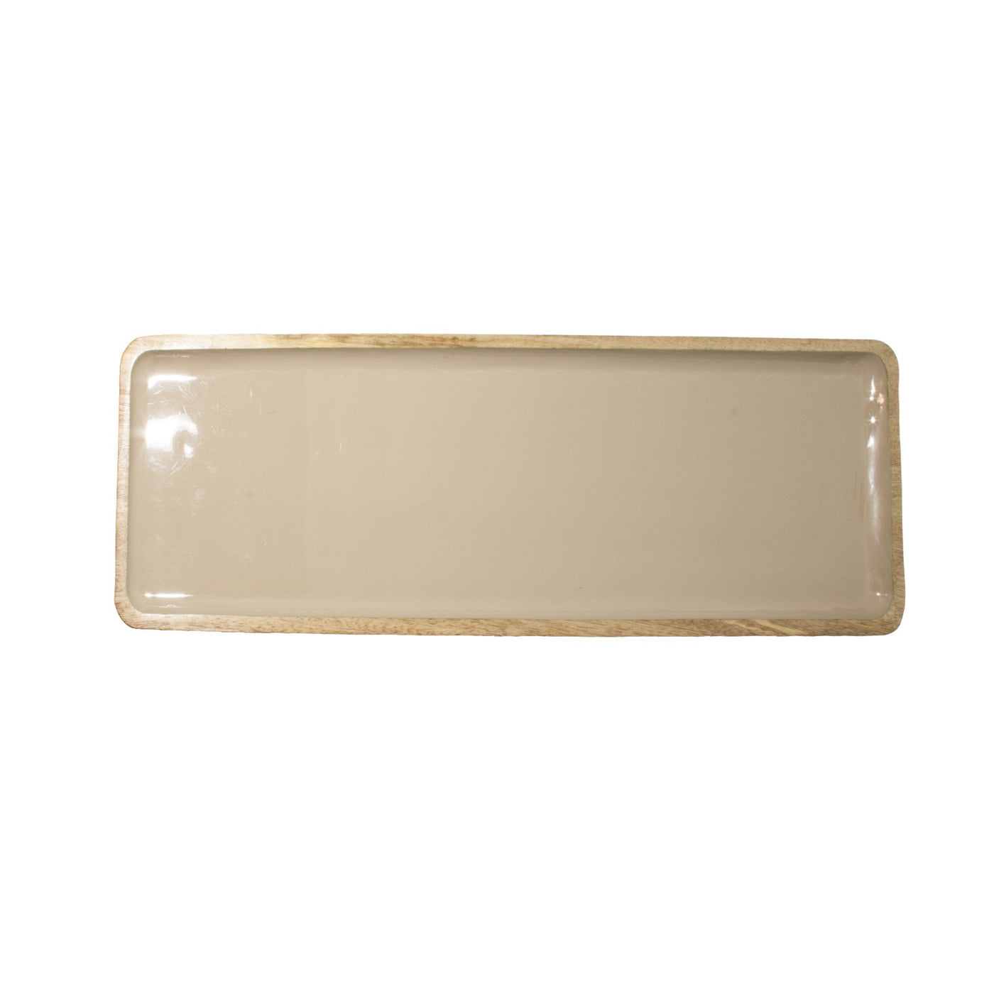 Corinne Rectangular Tray Small 40x18x2.5cm Light Taupe