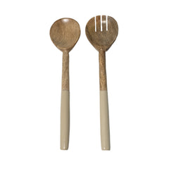 Corinne Salad Servers 30x7x3cm Light Taupe