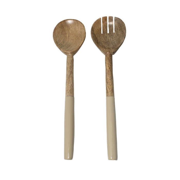 Corinne Salad Servers 30x7x3cm Light Taupe