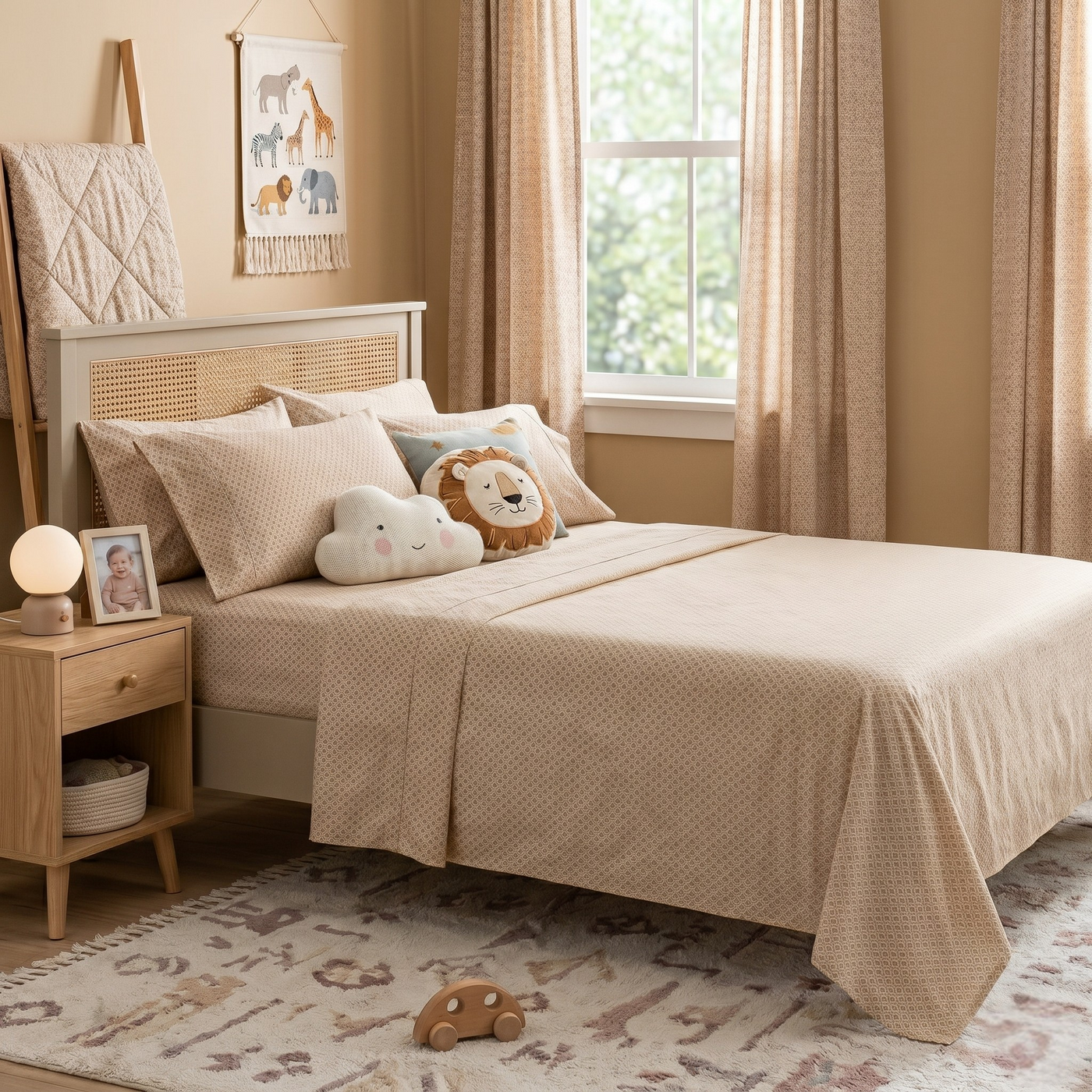Kids Flannelette Sheets Egyptian Cotton Diamond