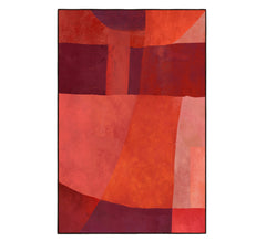 Eames Framed Canvas 60 x 90 x 4cm Red & Burgundy Multi