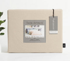 Flannelette Fitted & Pillowcase Set Sand - No Flat Sheet