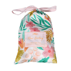 Fleur Darling Eyemask Scrunchie and Headband Pamper Pack Pink & Yellow Floral Multi