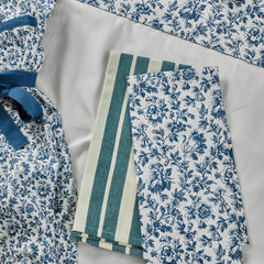 Floral Sonata 2pk Tea Towel Set 50 x 70 cm Blue