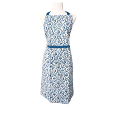 Floral Sonata Apron Blue