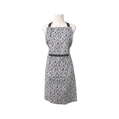 Floral Sonata Apron Charcoal