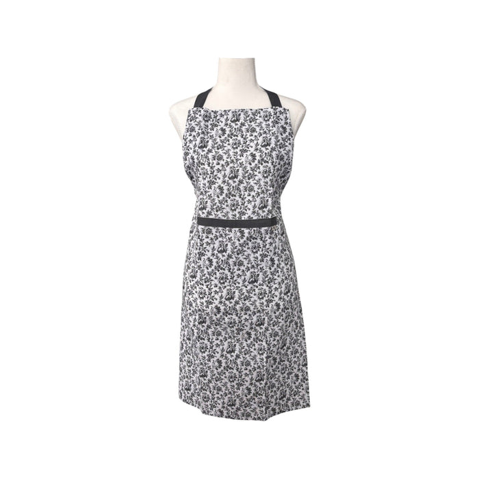 Floral Sonata Apron Charcoal