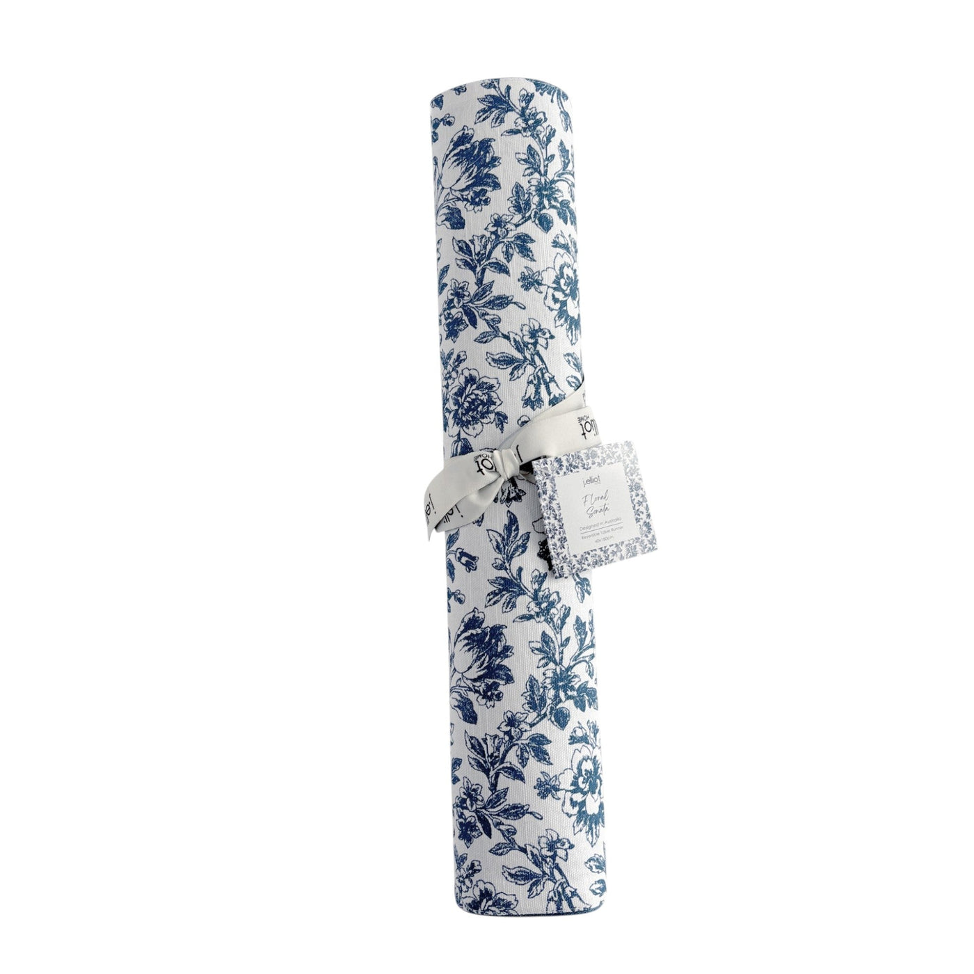 Floral Sonata Reversible Runner 40x180cm Blue