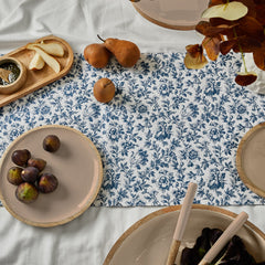 Floral Sonata Reversible Runner 40x180cm Blue