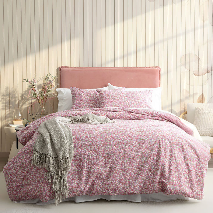 Flannelette Quilt Cover Set Egyptian Cotton Ditty