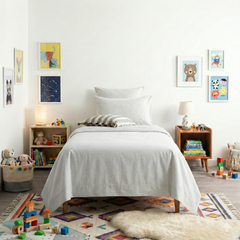Jersey Sheet Set Organic Cotton Grey Marle