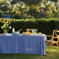 Ginny Rectangle Tablecloth 150x270cm Navy