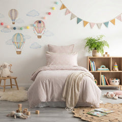 Kids Alison Quilt cover set Clay