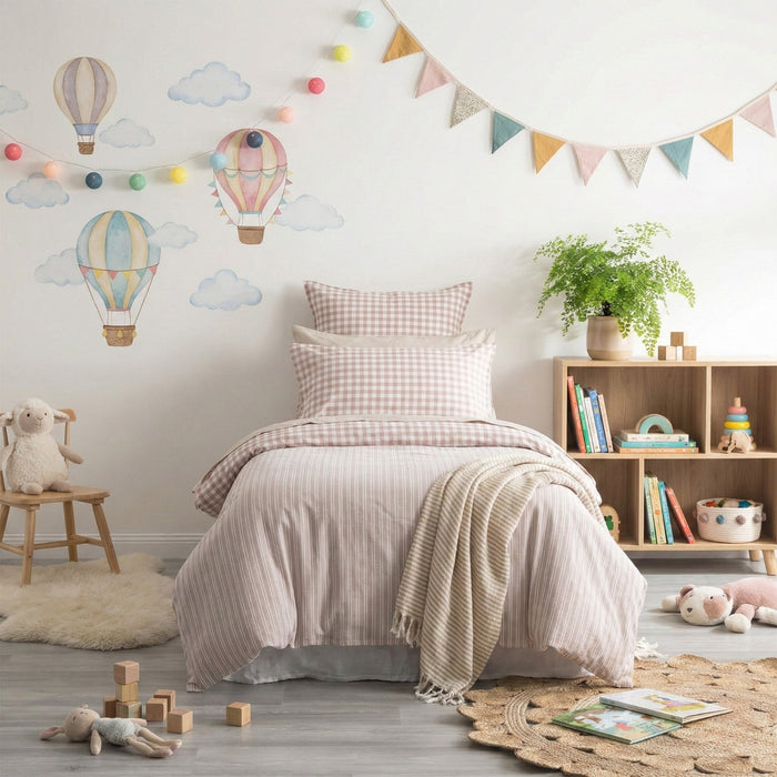 Kids Alison Quilt cover set Clay