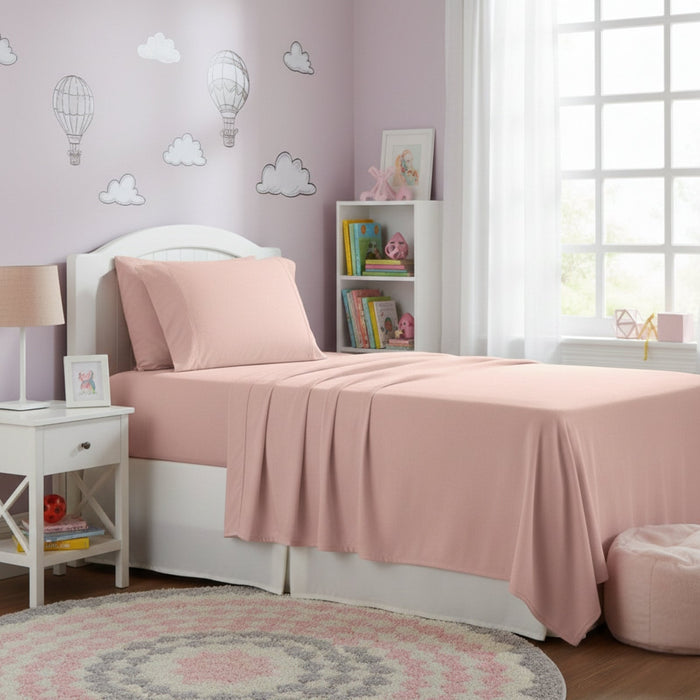 Kids Flannelette Sheets Egyptian Cotton Rose
