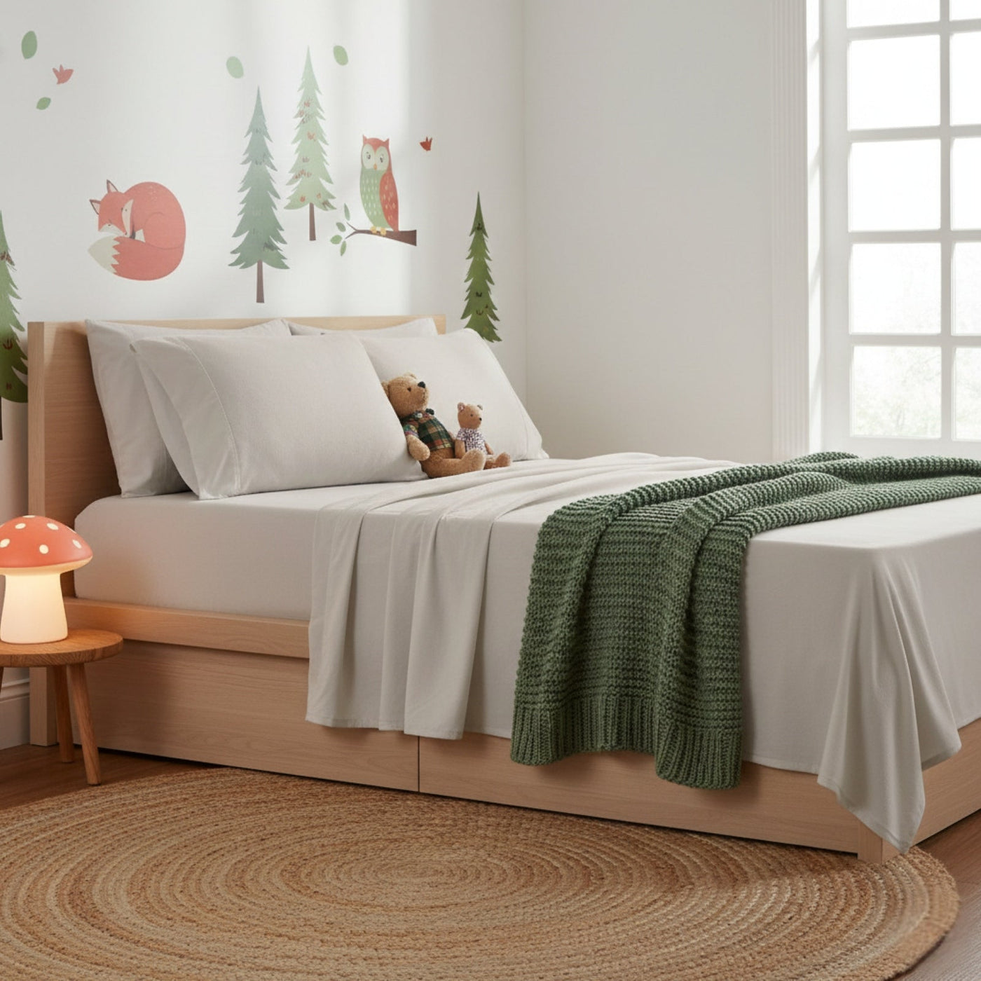 Kids Flannelette Sheets Egyptian Cotton Sand