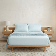 Kids Organic Cotton Fitted & Pillow case Set Sage