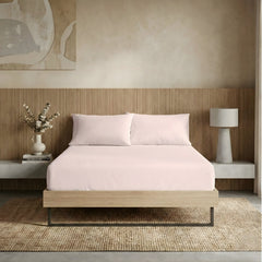 Kids Organic Cotton Fitted & Pillowcase Set Sepia Rose