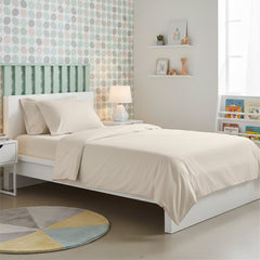 Kids European Vintage Washed Cotton Sheet Sets Stone