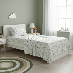 Kids Flannelette Sheet Set Egyptian Cotton Capri Palm