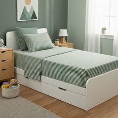 Kids Flannelette Sheet Set Egyptian Cotton Gingham