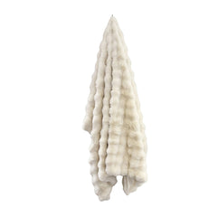 Mallow Faux Fur Throw 130 x 180cm Ivory