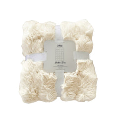 Mallow Faux Fur Throw 130 x 180cm Ivory