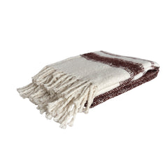 Marai Woven Throw 130 x 170cm Chocolate Multi