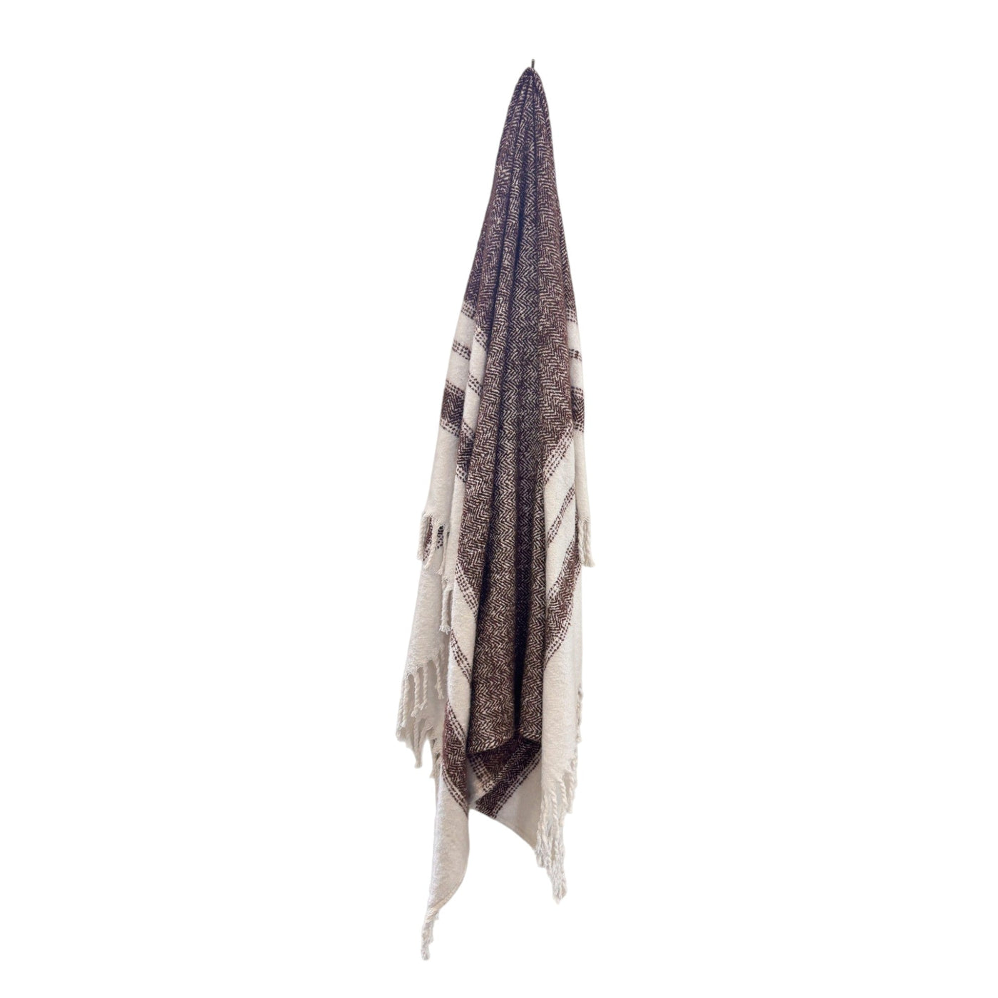 Marai Woven Throw 130 x 170cm Chocolate Multi