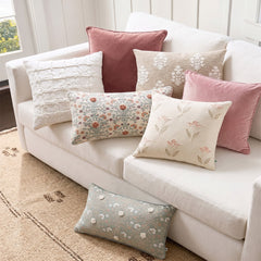 Icon Velvet Cushion Twin Pack Blossom 50 x 50 cms