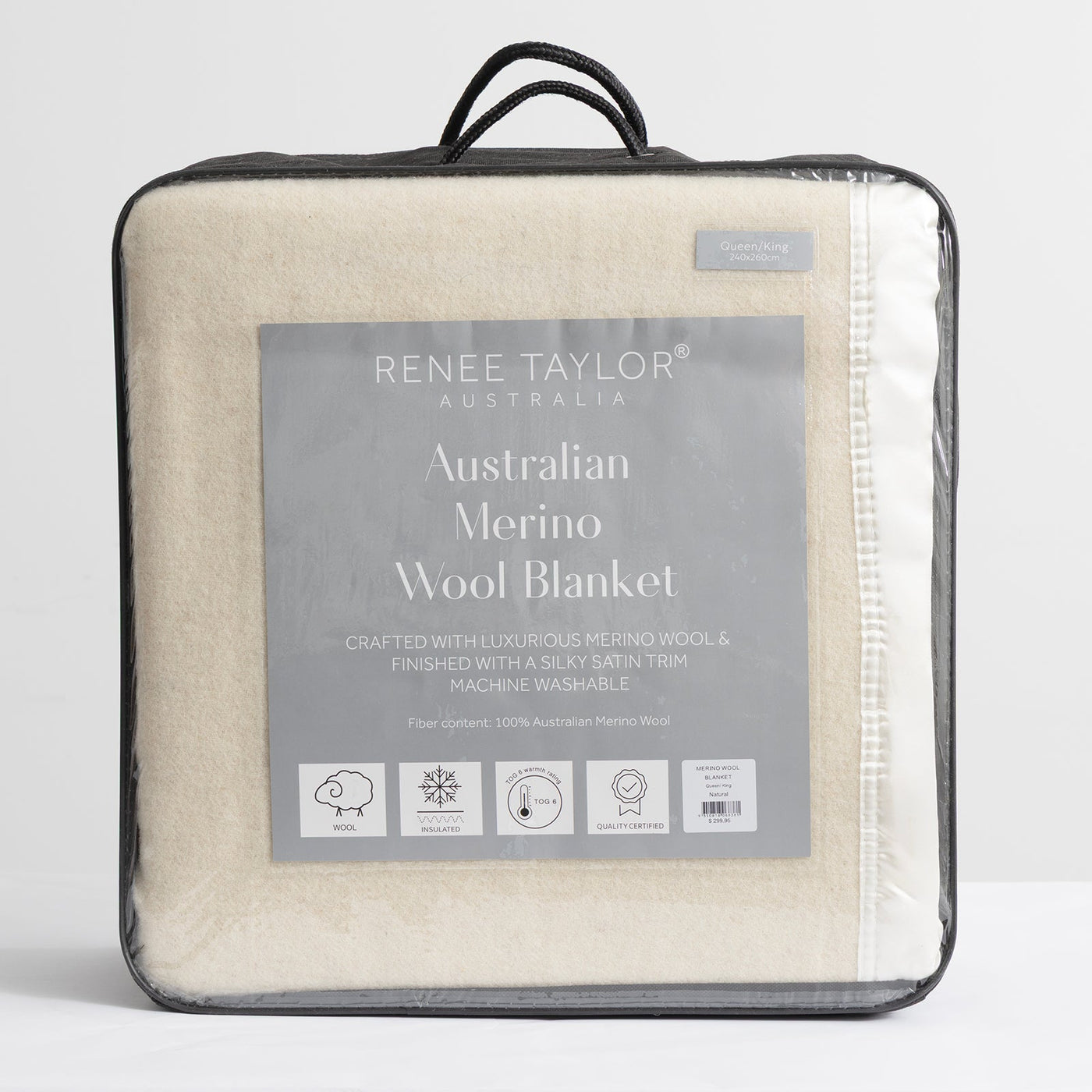 Australian Merino Wool Blanket Natural