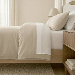 Washed Linen Cotton Quilt Cover Set Natural