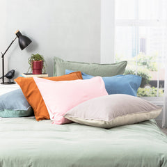 Essentials Vintage Reversible Quilt Cover Rose