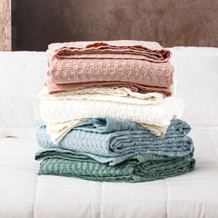 Waffle Blanket Lexico Rose