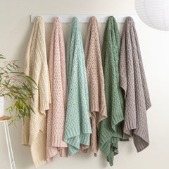 Throw Cotton Knitted Lenni Starlight