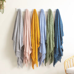 Chenille Newland Throw Turmeric