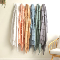 Throw Cambridge Cotton Tufted Dusky