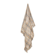 Rhiannon Throw 130 x 160 cm Grey Beige Multi