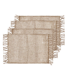 Rowan Jute Placemat 4 pack 33x48cm Natural