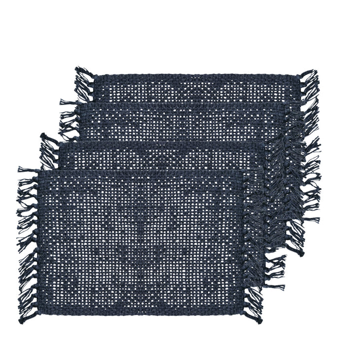 Rowan Jute Placemat 4 pack 33 x 48cm Navy