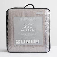 Australian Merino Wool Blanket Sand