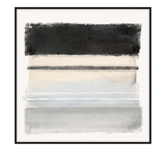 Sienna Framed Canvas 80 x 80 x 4cm Black & Beige Multi