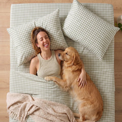 Stewart Patterned Organic Cotton Sheet Set