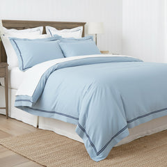 Strada Egyptian Cotton 1000 Thread count Quilt Cover Set Sky