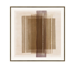 Transcendence Framed Canvas 80 x 80 x 4cm Brown & Beige Multi